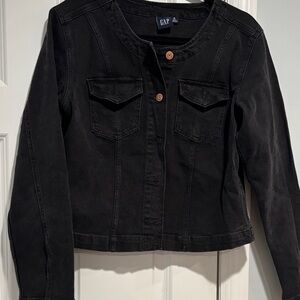 GAP Women's Classic Black Jean Jacket